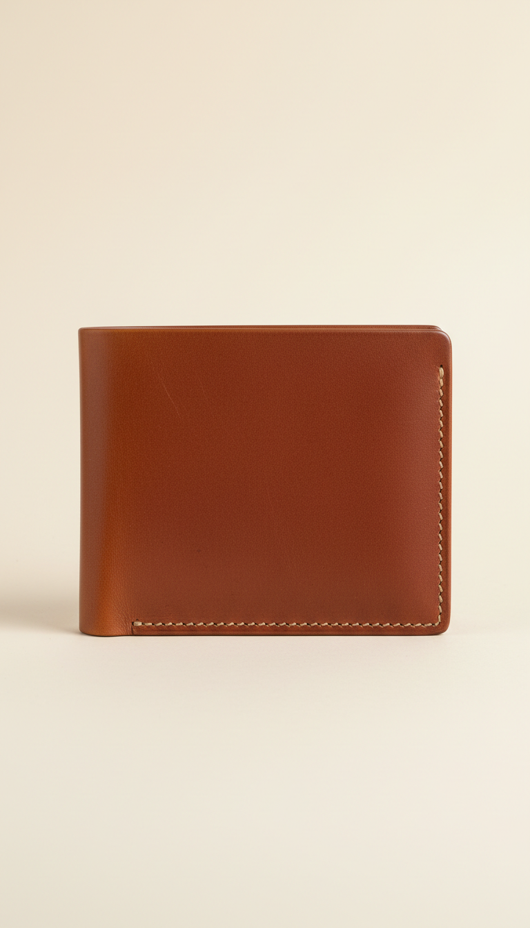 Chestnut Leather Bifold Wallet