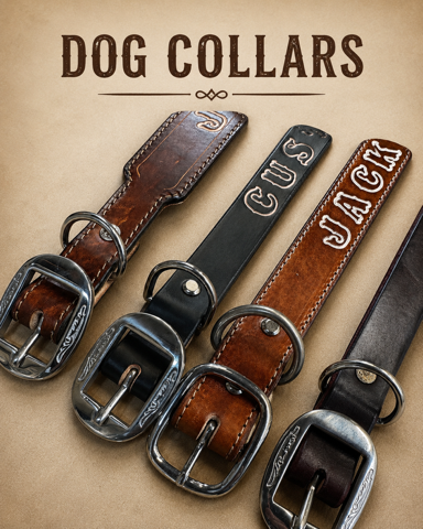 Handcrafted Full-Grain Leather Dog Collar